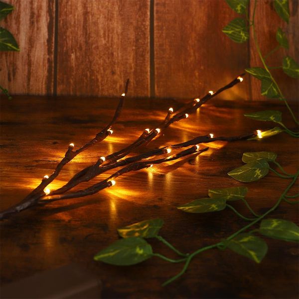 

party decoration 2pcs/set simulation tree branch led light fireworks decorative lamp po props - battery