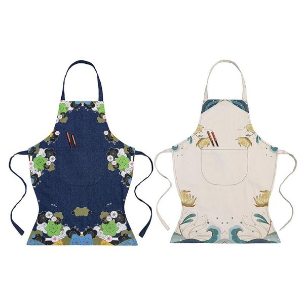

cute apron, cooking kitchen baking gardening haircut bib, aprons for women and men chef