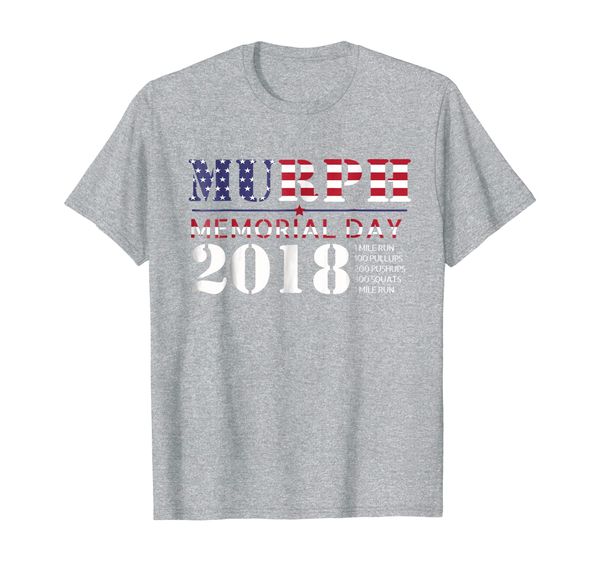 

memorial day murph shirt workout wod 2018, White;black