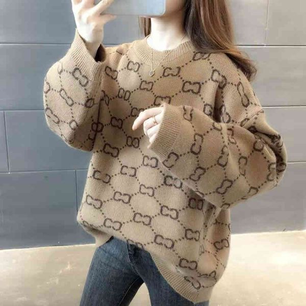 

cloth womens sweater luxury for woman digner sweaters casual knit contrast color long-sved autumn fashion classic ladi collar cotton, White;black