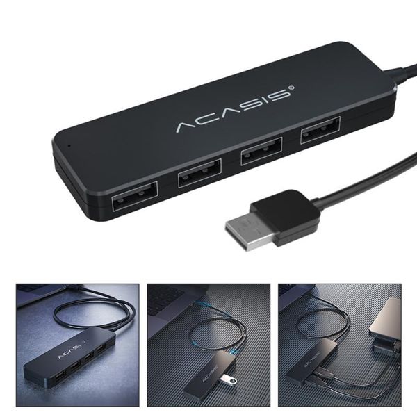

hubs usb 2.0 hub 4-port data dock portable for lapdeskcomputer