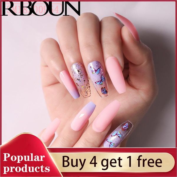 

false nails fake nail art tips press on tipsy with glue coffin stick designs clear display cover artificial box detachable long, Red;gold