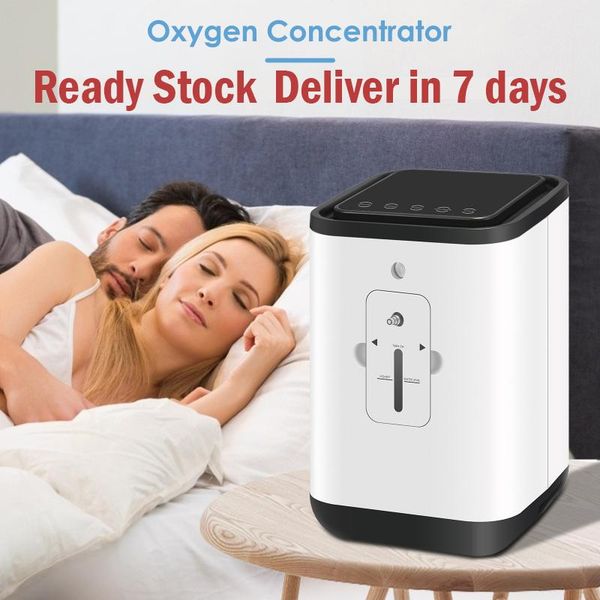 

air purifiers us ready stock portable oxygen generator 1-7l ac110-220v concentrator adjustable high purify led touch screen low noise