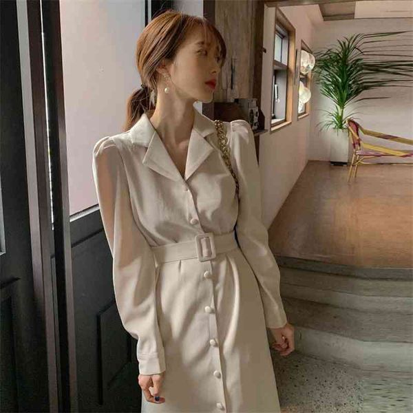 

spring girls women cotton long sleeve dresses female dress vintage party boho robe femme vestido autumn winter 210417, Black;gray