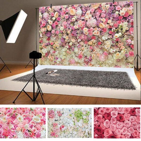 

flowers wall pography backdrops for po studio portrait wedding cloth printed 3d background 120x80cm qp2 party decoration