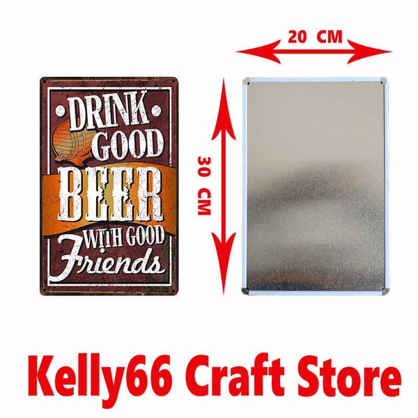 

drink cold beer man cave style tomorrow tin sign l decor pub wall posters art painting 20*30 cm size dy16