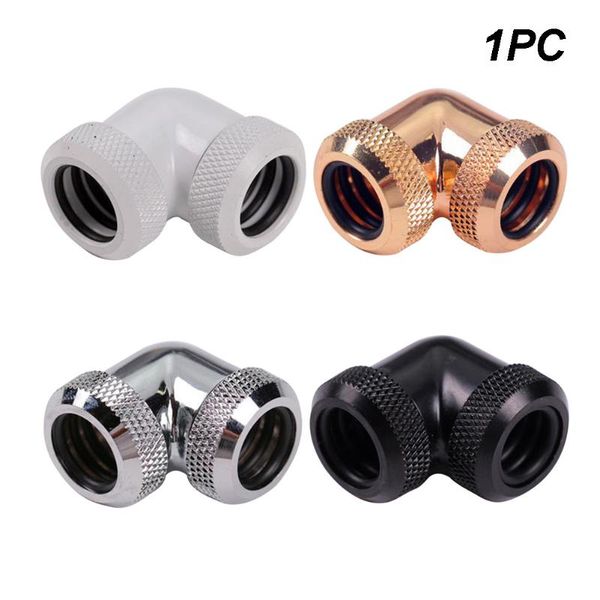 

fans & coolings 14mm pipe connector water cooling hard tube fittings twist 90 degree elbow g1/4 inner thread adaptor od