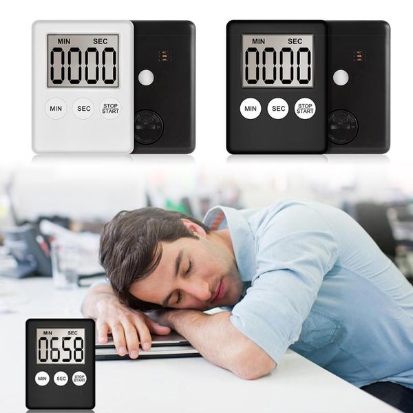 

desk & table clocks kitchen timer square cooking count up countdown alarm super thin led digital screen magnet clock satch