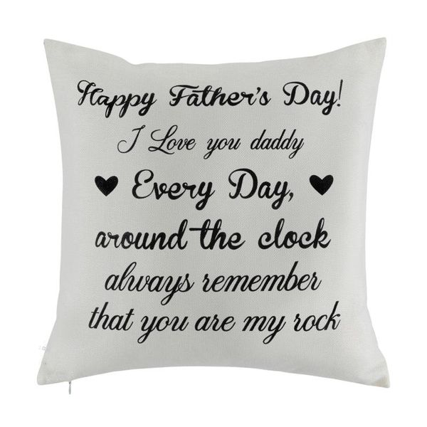 

pillow case cushion cover father's day birthday gift sofa and car decorative 45x45cm