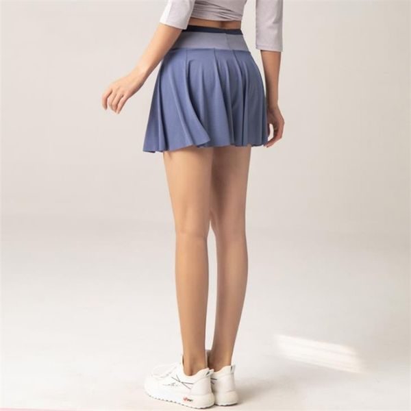 

cloud hide sports skirts high waist tennis golf skirt fitness shorts women athletic quick dry running short sport skort pocket, White;black