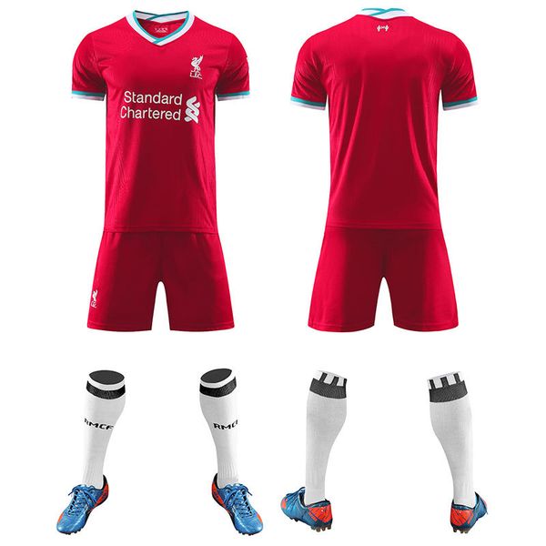 

a set lf football jersey for men kids player version pants+socks diy custom number&name clothing, Black