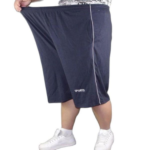 

men's shorts men plus size 10xl 8xl 9xl waist 142cm summer large elastic sports casual loose 60 blue, White;black