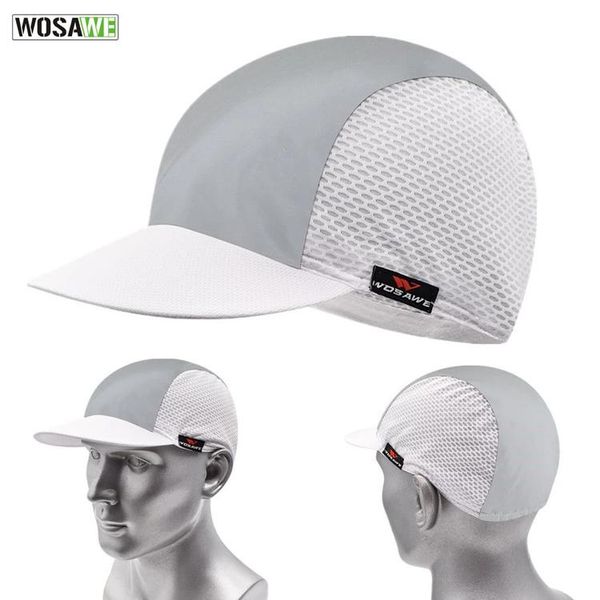 

men's / women's night reflective bicycle hat breathable sunshade moisture absorption hiking running outdoor sports cycling caps &, Black