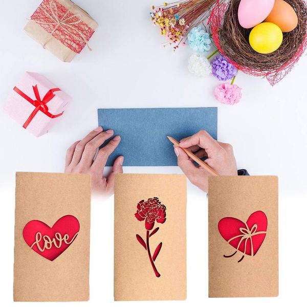 

greeting cards 10.5x16.5cm folding type hollow out birthday/wedding party invitations creative diy valentine's day gifts