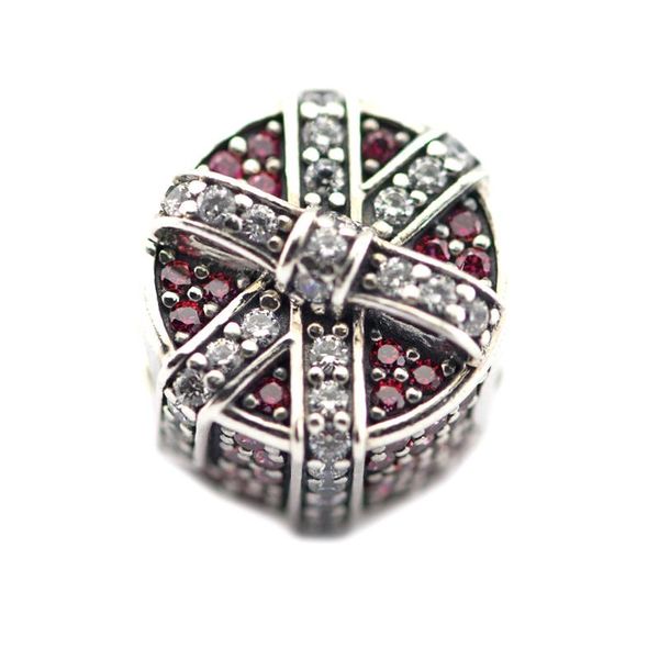 

other shimmering gift red & clear cz charm woman diy beads for jewelry making sterling silver fits beaded bracelets
