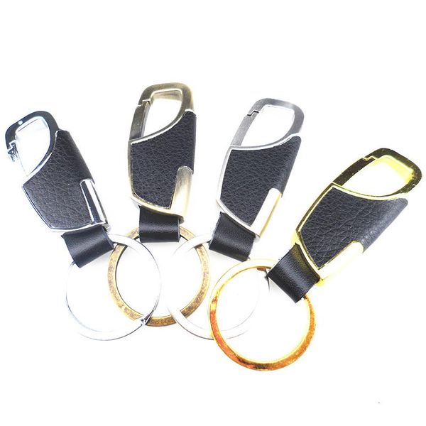 

keychains fashion metal keychain luxury leather key pendant for ford focus fusion escort kuga ecosport fiesta falcon edge/explorer, Silver
