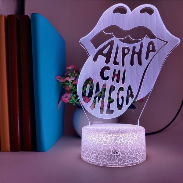 

anime nightlight alpha chi night light led acrylic 3d table lamp bluetooth base color changing club l atmosphere decoration