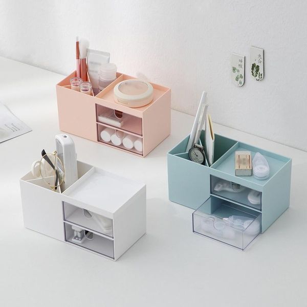 

storage boxes & bins makeup box cosmetic drawer organizer jewelry nail polish container home office desksundries