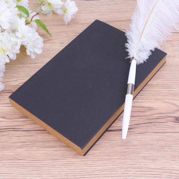 

notepads 1pc vintage color kraft paper notebook blank travel journal notepad for writing drawing school office (kraft pages, cover, Purple;pink