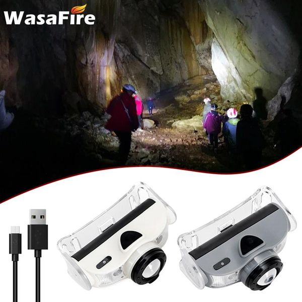 

motion ir sensor headlamp mini xpe+2*led head torch 5 modes usb rechargeable camping fishing headlight zoom lantern headlamps