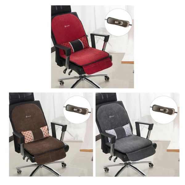 

carpets pinstriped corduroy heating cushion one-piece warm-up mat seat back