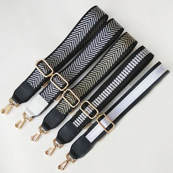 

bag parts & accessories nylon strap women shoulder crossbody belt adjustable wide long female messenger 130cm, Black