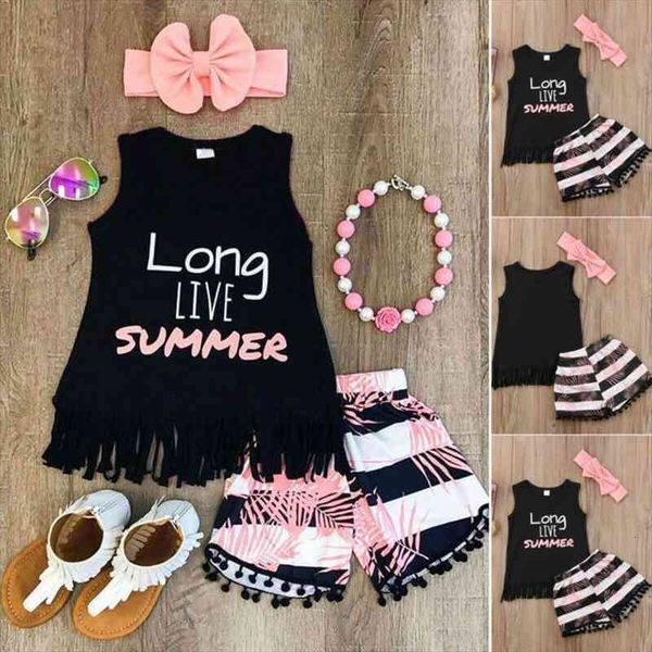 

toddler baby kids girl tank vest short pants outfits clothes 2pcs, White