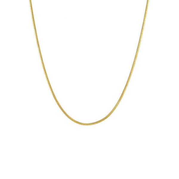 

women's 24k gold plated necklace chains njgn011 fashion wedding gift yellow gold plate chain necklaces, Silver