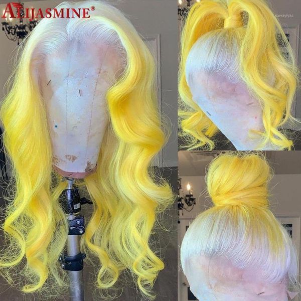 

transparent lace wigs #60 yellow colored human hair body wave brazilian remy 13x4 ombre front wig pre plucked1, Black;brown
