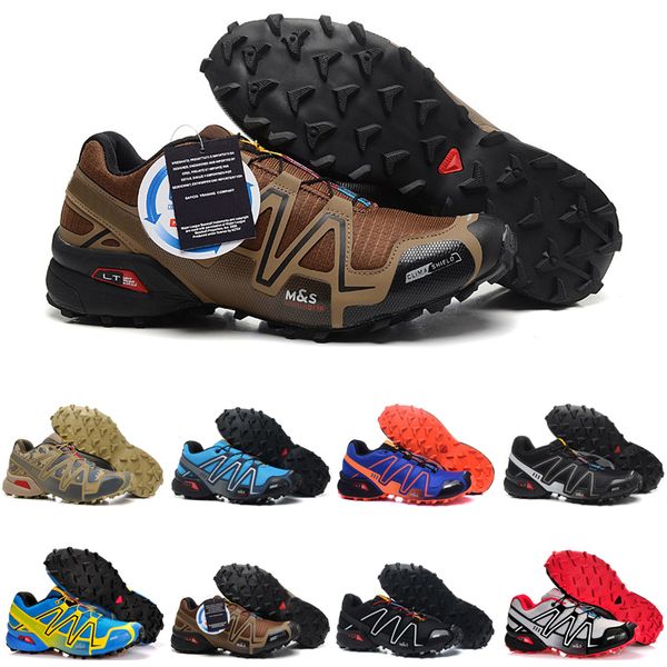 

speed cross 3 outdoor mens running shoes speedcross runner jogging iii black green pink grey #26 men trainers sports sneakers chaussures zap