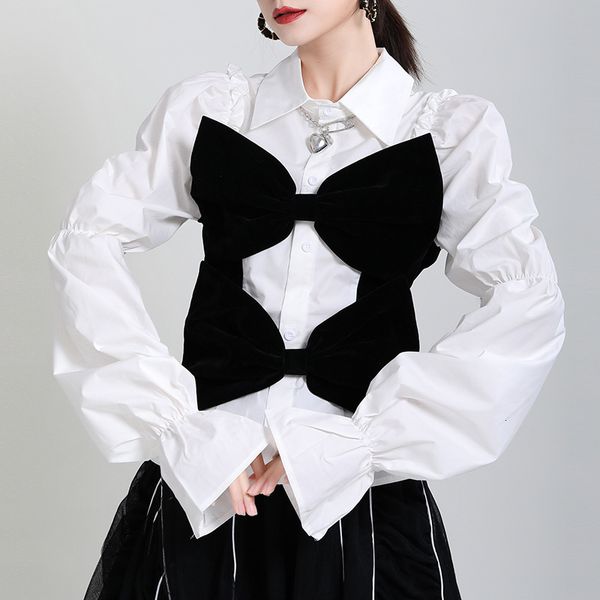 

dress Vintage 2021 elegant female blouse sexy long sleeve cotton shirts, Black;gray