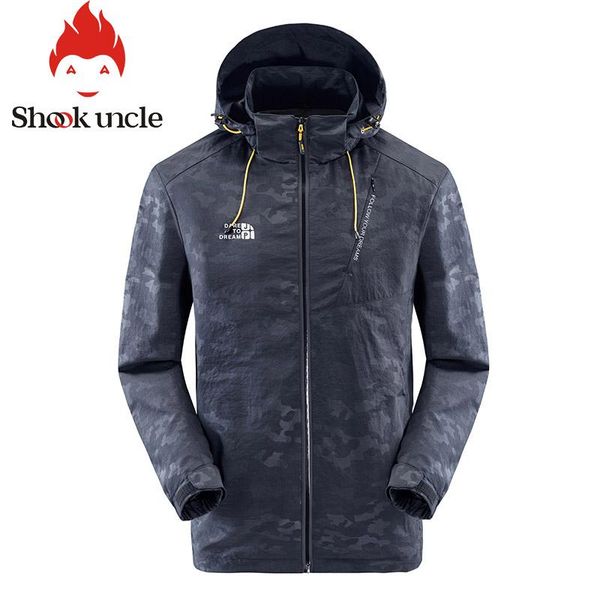 

men's jackets autumn jacket outdoor leisure hooded plus size windproof waterproof casual coat field travel clothes, Black;brown