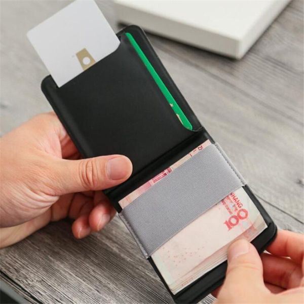 

wallets bisi goro removable magnetic wallet 2021 slim fashion card holder simple men women traveling hold coins money bag, Red;black