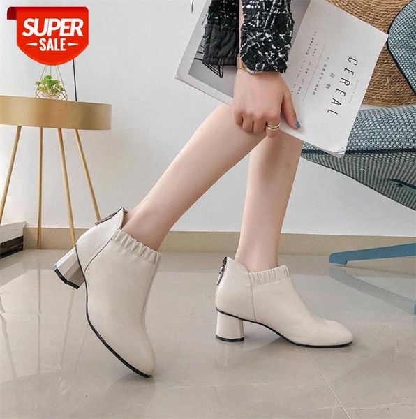 

first layer cowhide plus velvet warm women's boots #uq17