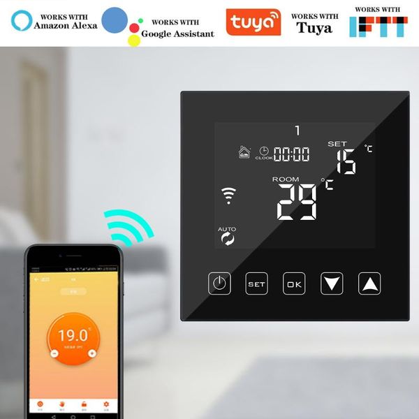 

smart home control 3a boiler actuator wifi thermostat temperature controller floor heating app work with amazon echo google