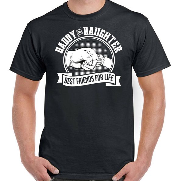 

daddy and daughter t shirt man friends for life funny father day gift, White;black