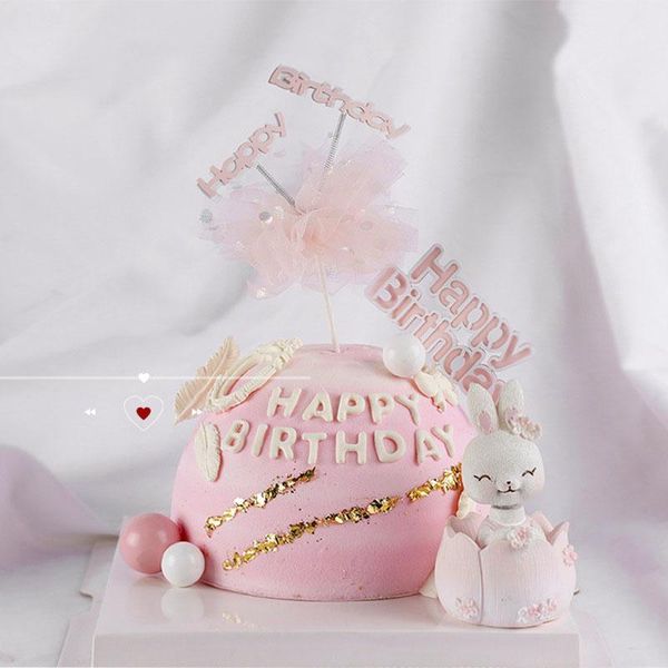 

other event & party supplies personalized pink mesh group birthday cake er playful yellow ball double-layer paper jam greetings dessert