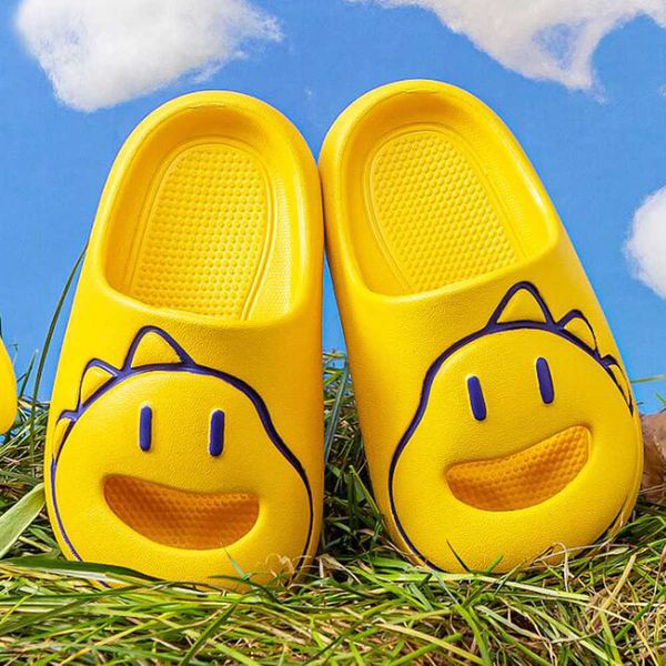 Desenhos animados de verão Dinossauro Chinelos de crianças para meninos meninas sapatos EVA home flip flops antiderrapante Big Kids Beach Sandals QQ489 210712