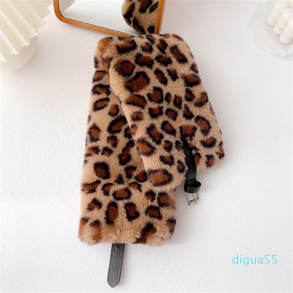 

fashion autumn winter double-sided wool warm thicken scarves women versatile butterfly cross neckerchief fashion vintage leopard print, Blue;gray