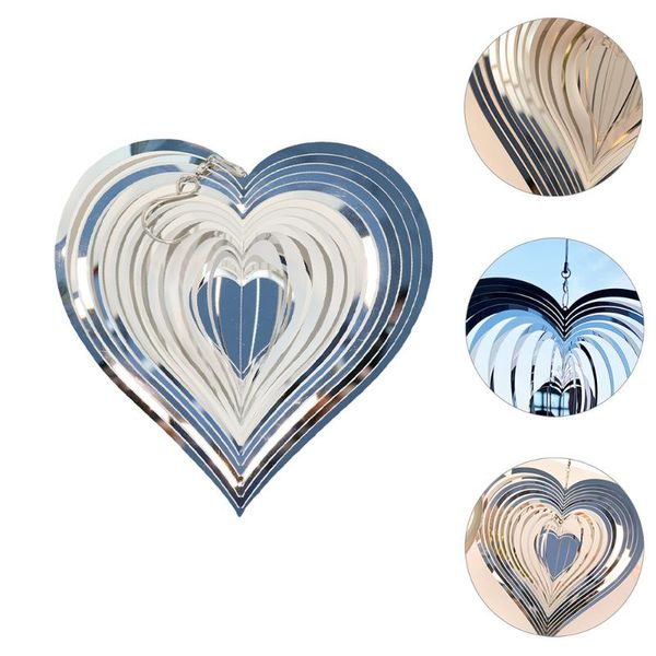 

decorative objects & figurines home decor room decoration wind chimes nordic stainless steel mirror metal rotating chime window ornament