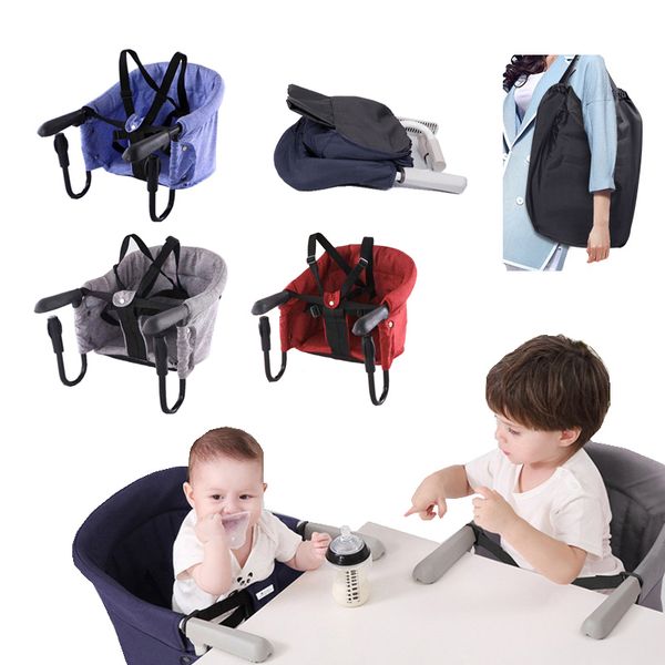 

fashion baby portable booster dinner chair oxford water proof fabric baby chair seat safety belt feeding high chair
