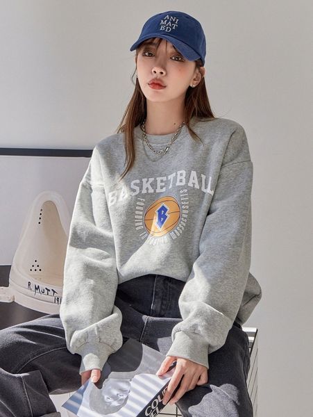 

dazy letter graphic drop shoulder sweatshirt 70co#, White;black