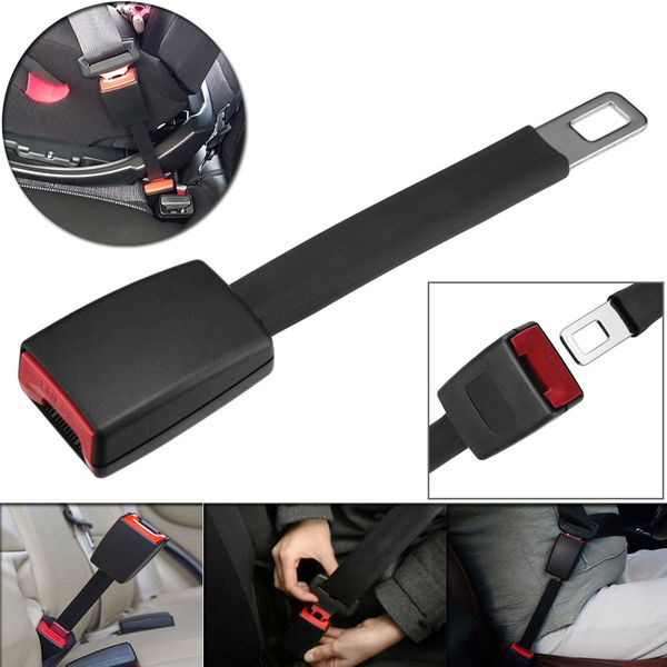 

10" seatbelt extension (7/8 inch metal tongue) safety belt lengthening for most cars compatible car seat belts accessories