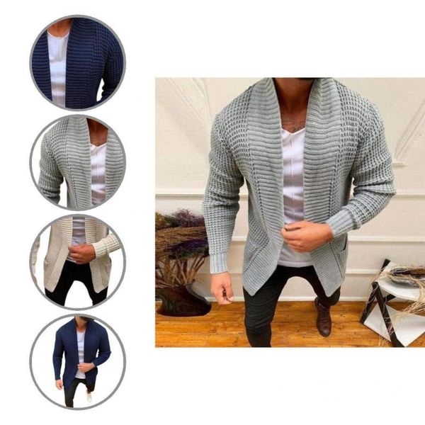 

men's sweaters outwear simple pure color striped sweater autumn winter coat solid for office, White;black