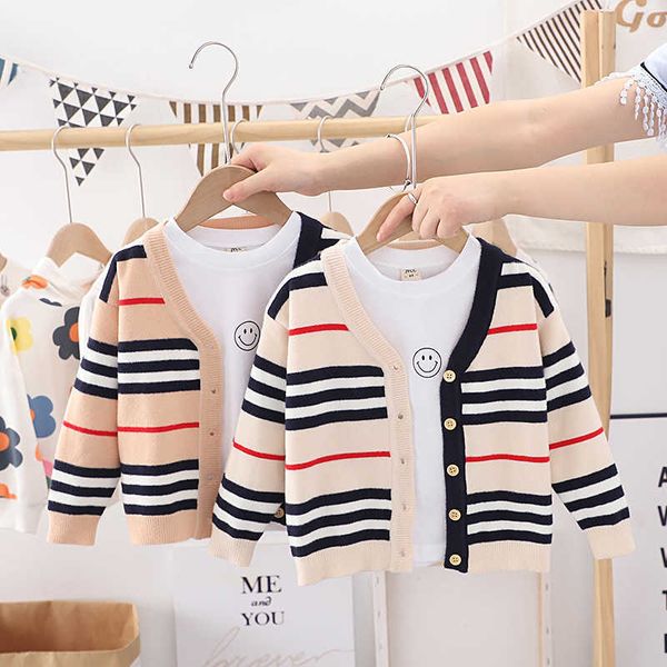 

baby boy clothes winter spring autumn knitted cardigan sweater baby children clothing boys girls plaid sweaters kids wear y1024, Blue