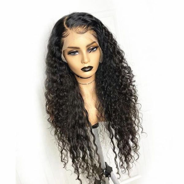 

synthetic wigs 26inch long bouncy kinky culry natural black lace front wig for women with baby hair preplucked 180%density glueless