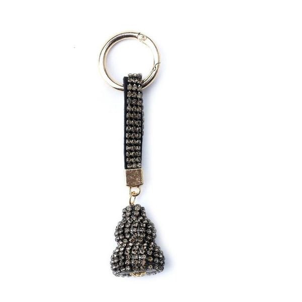 

interior decorations elegant crystal bells keychain lanyard bag charms pendant car key ring holder decoration accessories for girls woman