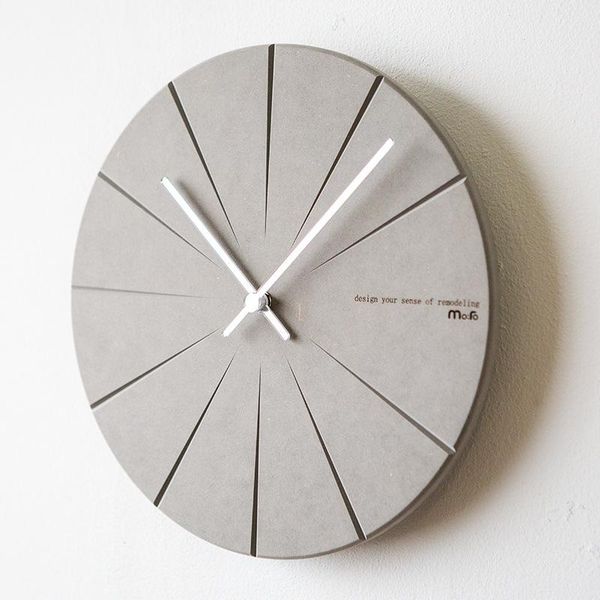 

wall clocks modern minimalist pine wood clock advanced exquisite artistic delicacy european circular silently home decor