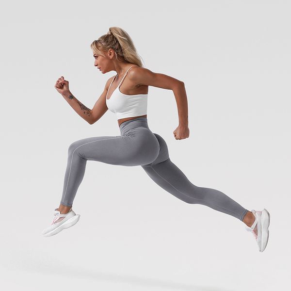 

women athletic essential high waisted full length yoga legging pants workout leggings for women running butt lift tights pants, White;red