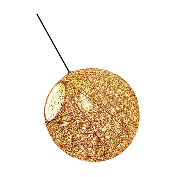 

1pc rattan art chandelier cafe bar decoration light ceiling lamp crystal